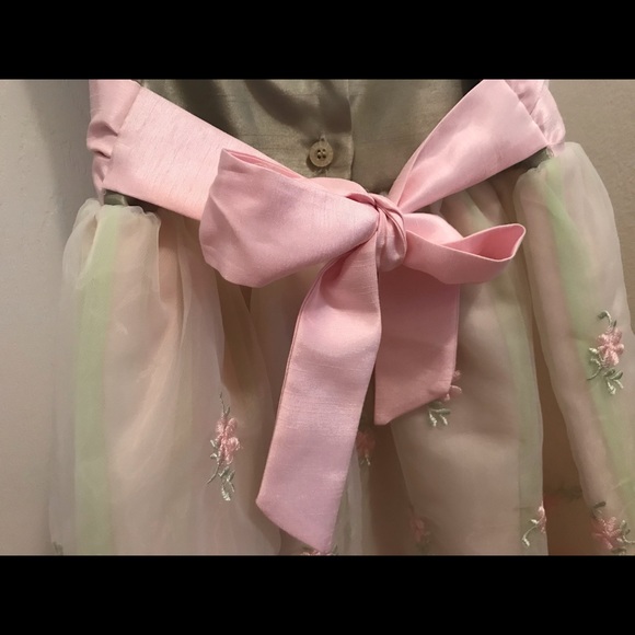 Blueberi Pink and Green Easter Dress Size 6 - Picture 4 of 5